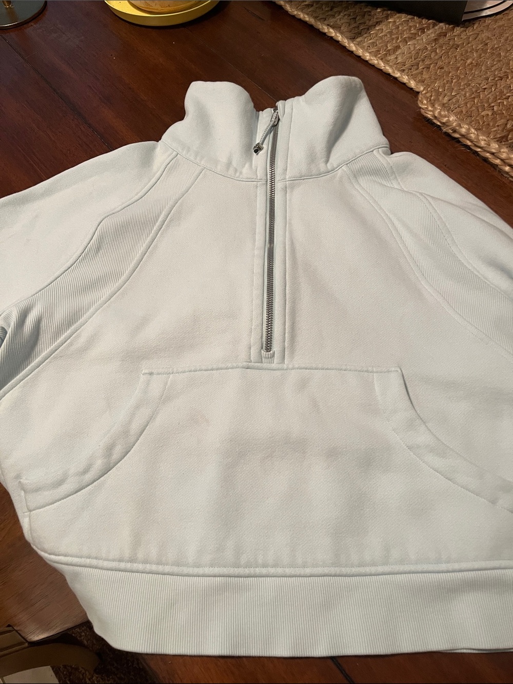 LULULEMON women’s  Half-Zip Pullover Sweater in Light Mint